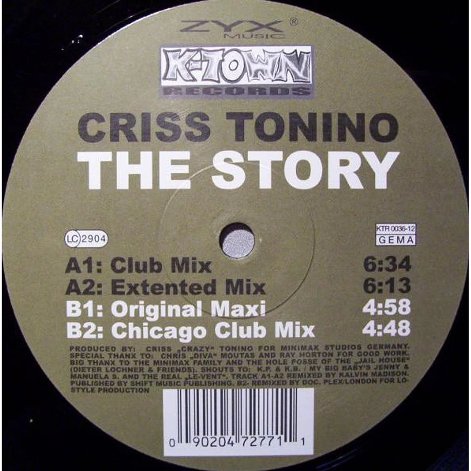 Criss Tonino - The Story