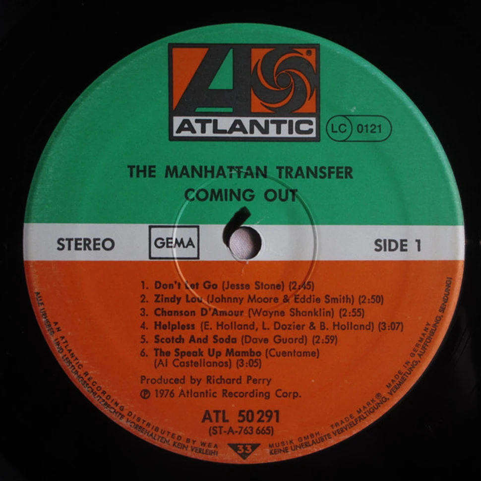 The Manhattan Transfer - Coming Out