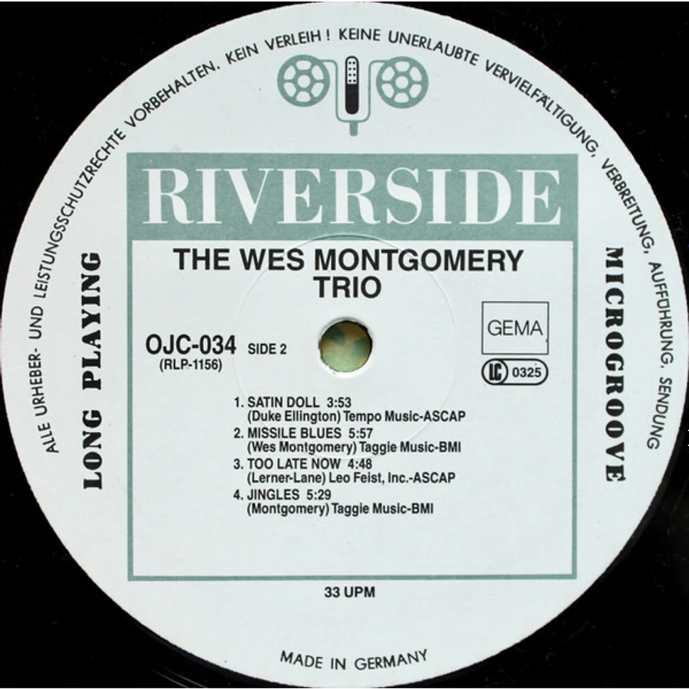 The Wes Montgomery Trio - A Dynamic New Sound: Guitar/Organ/Drums