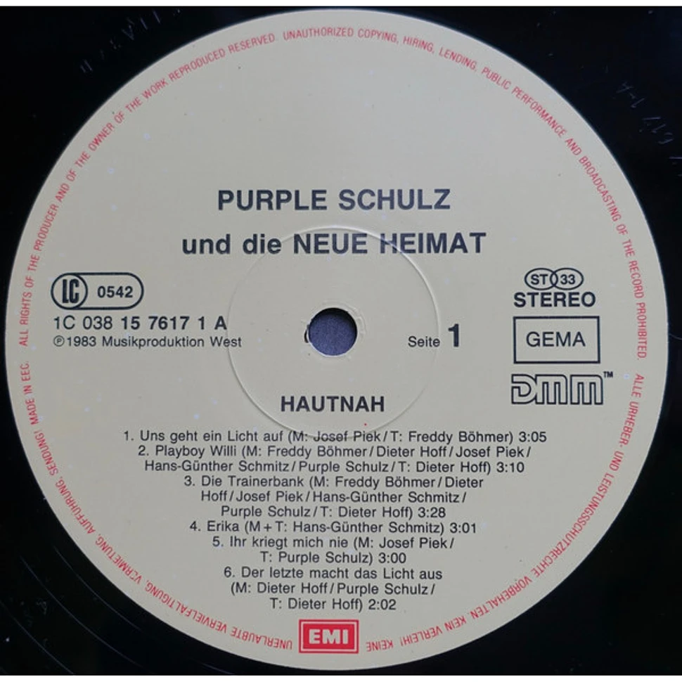 Purple Schulz & Neue Heimat - Hautnah