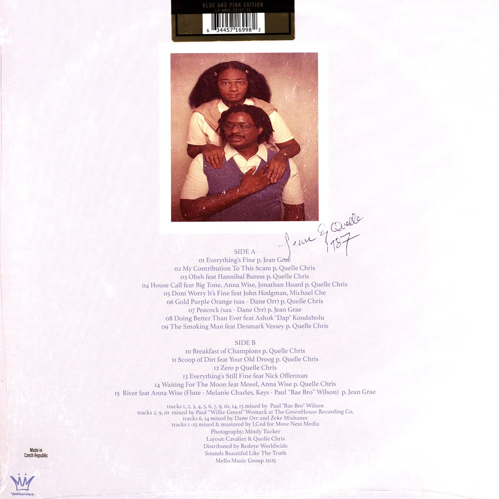Quelle Chris & Jean Grae - Everything's Fine Baby Blue & Pink Vinyl Edition
