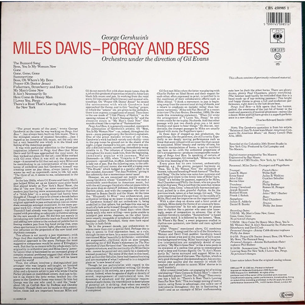 Miles Davis - Porgy And Bess