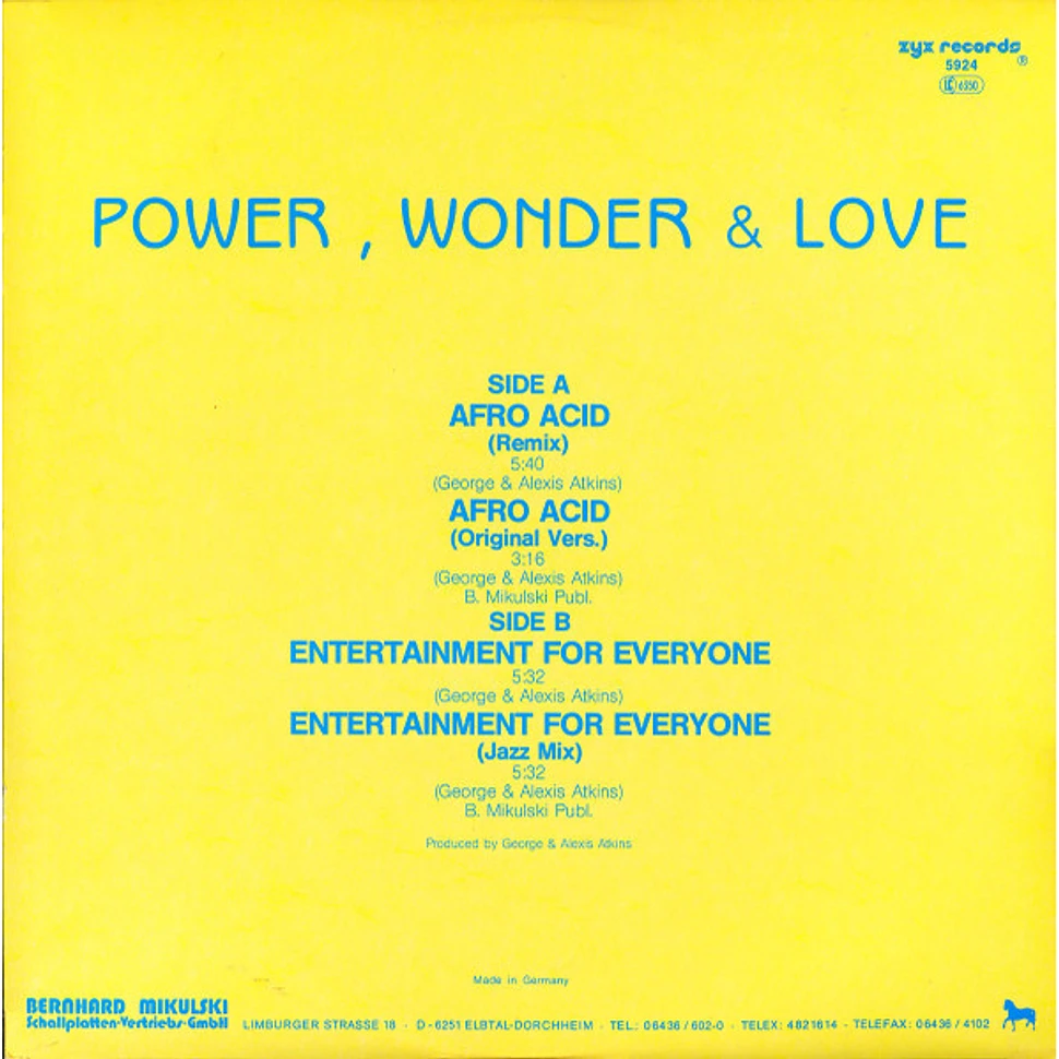 Power, Wonder & Love - Afro Acid / Entertainment For Everyone