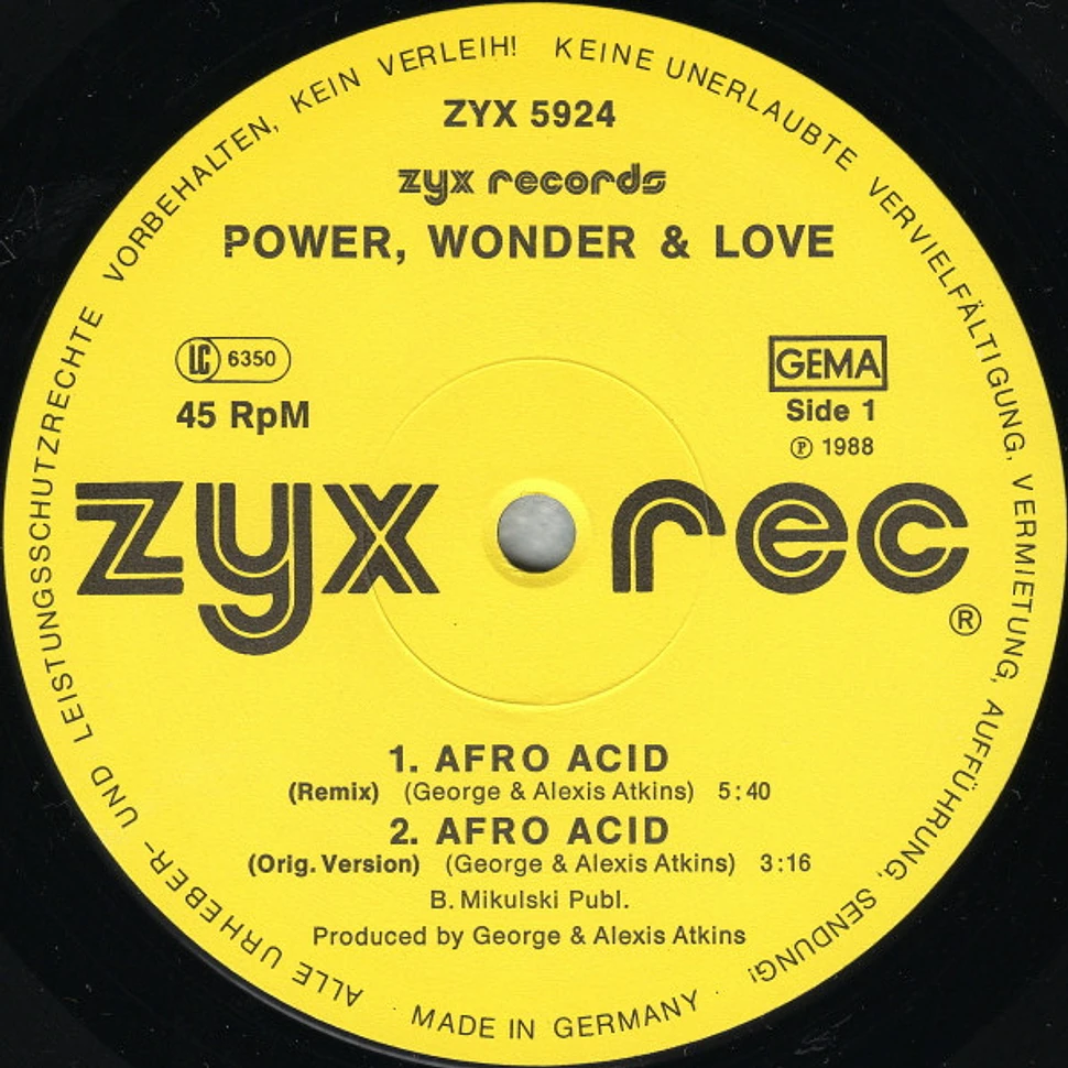 Power, Wonder & Love - Afro Acid / Entertainment For Everyone