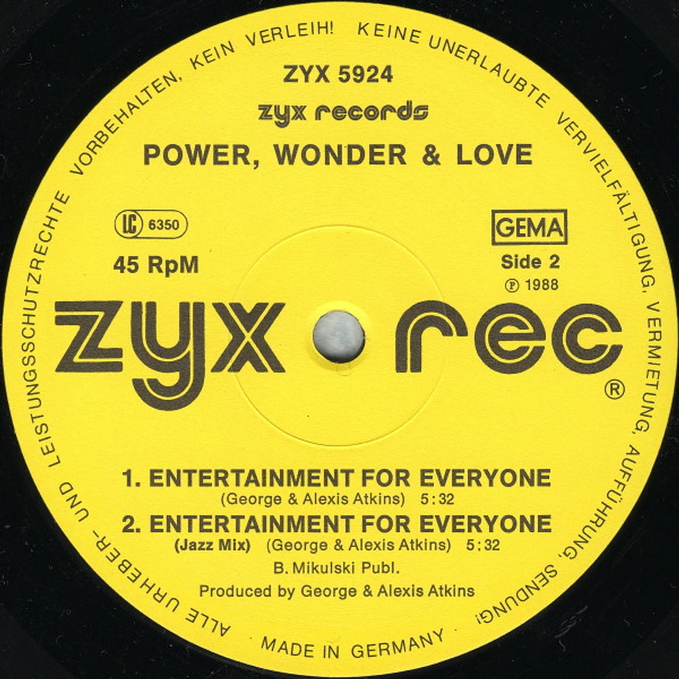 Power, Wonder & Love - Afro Acid / Entertainment For Everyone