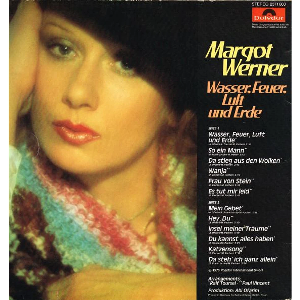 Margot Werner - Wasser, Feuer, Luft Und Erde