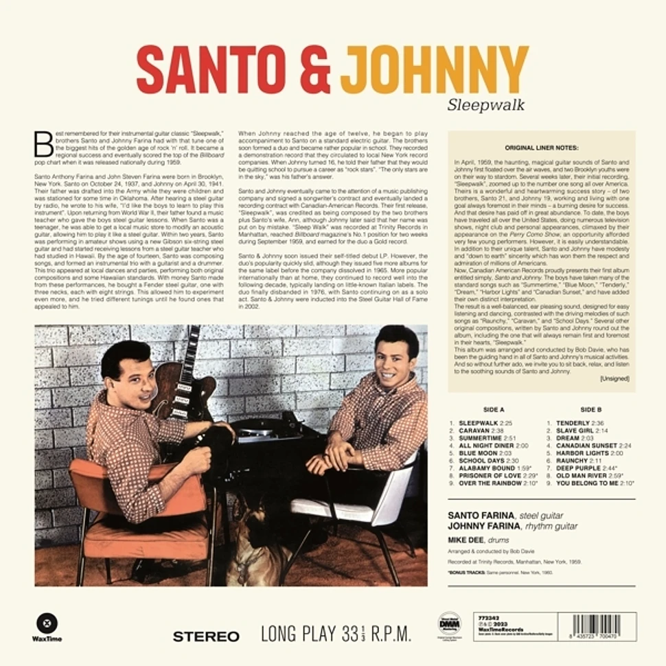 Santo & Johnny - Sleepwalk Limited180