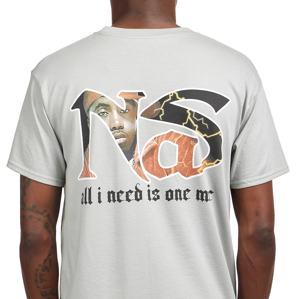 Nas - One Mic (Back Print) T-Shirt