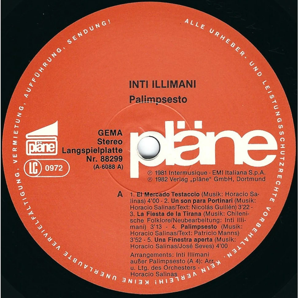 Inti Illimani - Palimpsesto