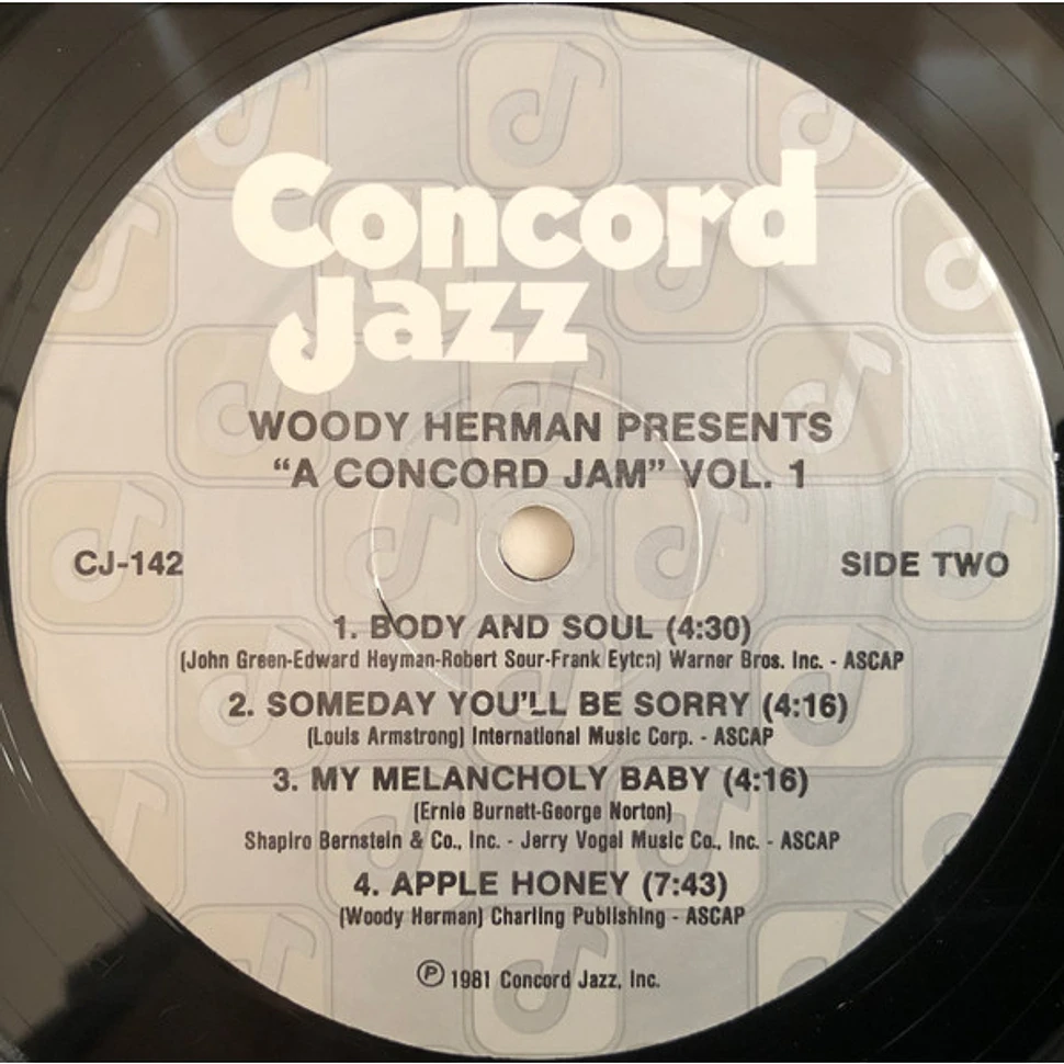 Woody Herman - Presents A Concord Jam Volume 1