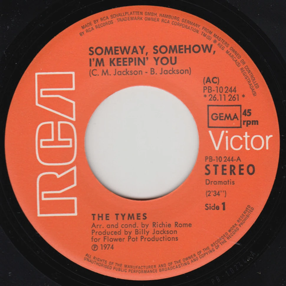 The Tymes - Someway, Somehow I'm Keepin' You / Interloop