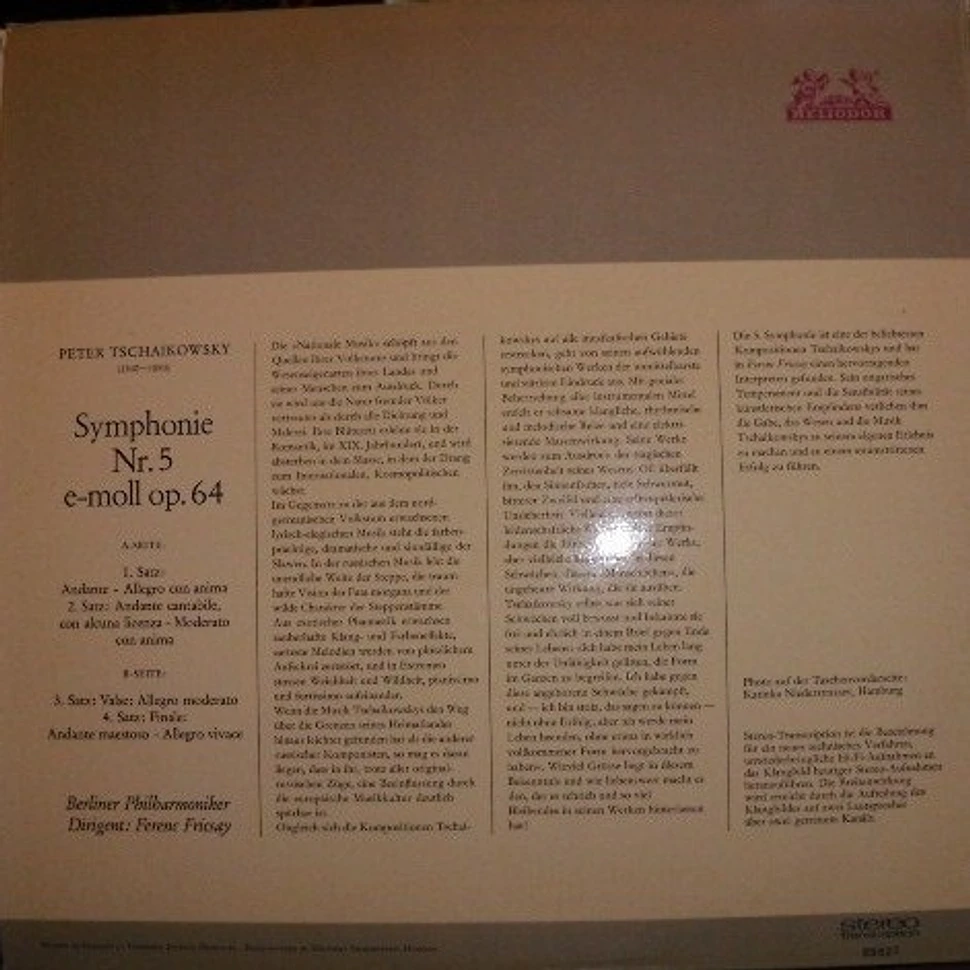Pyotr Ilyich Tchaikovsky, Berliner Philharmoniker, Ferenc Fricsay - Symphonie Nr. 5 E-moll Op. 64