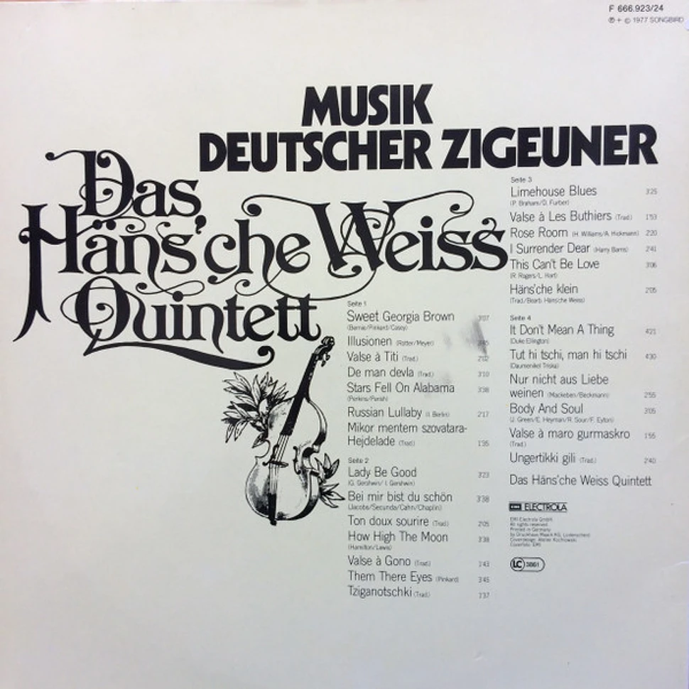 Häns'che Weiss Quintett - Musik Deutscher Zigeuner