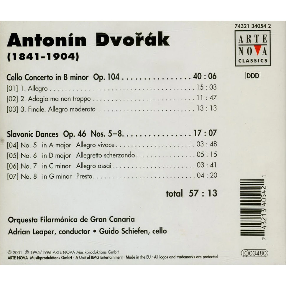 Antonin Dvorak - Cello Concerto Op.104, Slavonic Dances Op.46 Nos.5-8