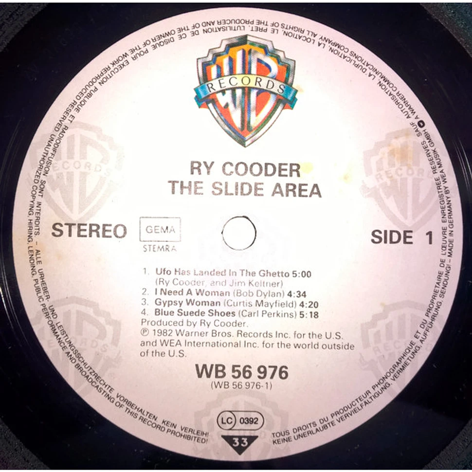 Ry Cooder - The Slide Area