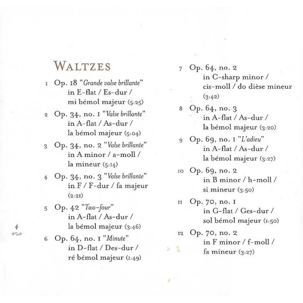 Frédéric Chopin, Arthur Rubinstein - 14 Waltzes / Impromptus / Bolero