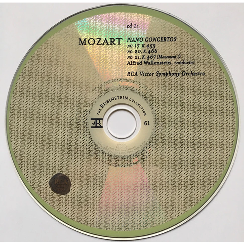 Wolfgang Amadeus Mozart, Arthur Rubinstein - Piano Concertos Nos. 17 (K453), 20 (K466), 21 (K467), 23 (K488), 24 (K491)