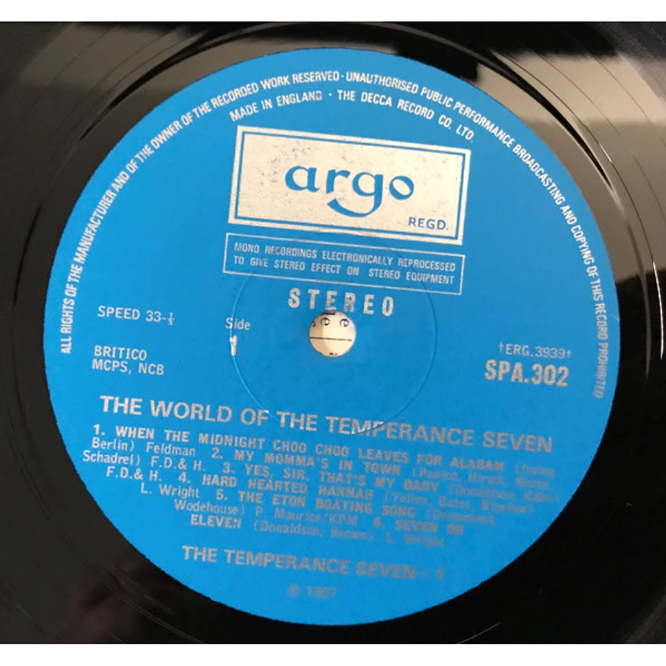 The Temperance Seven - The World Of The Temperance Seven