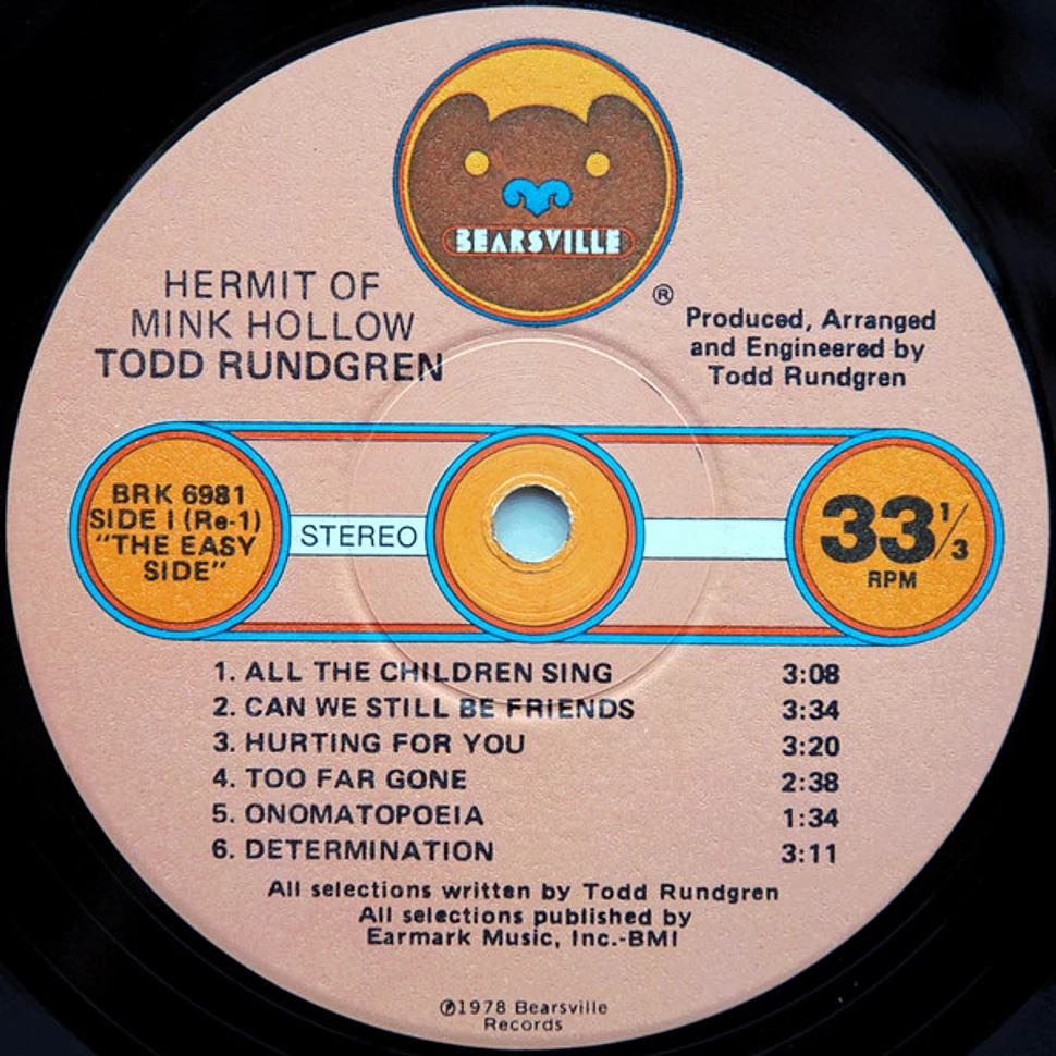 Todd Rundgren - Hermit Of Mink Hollow