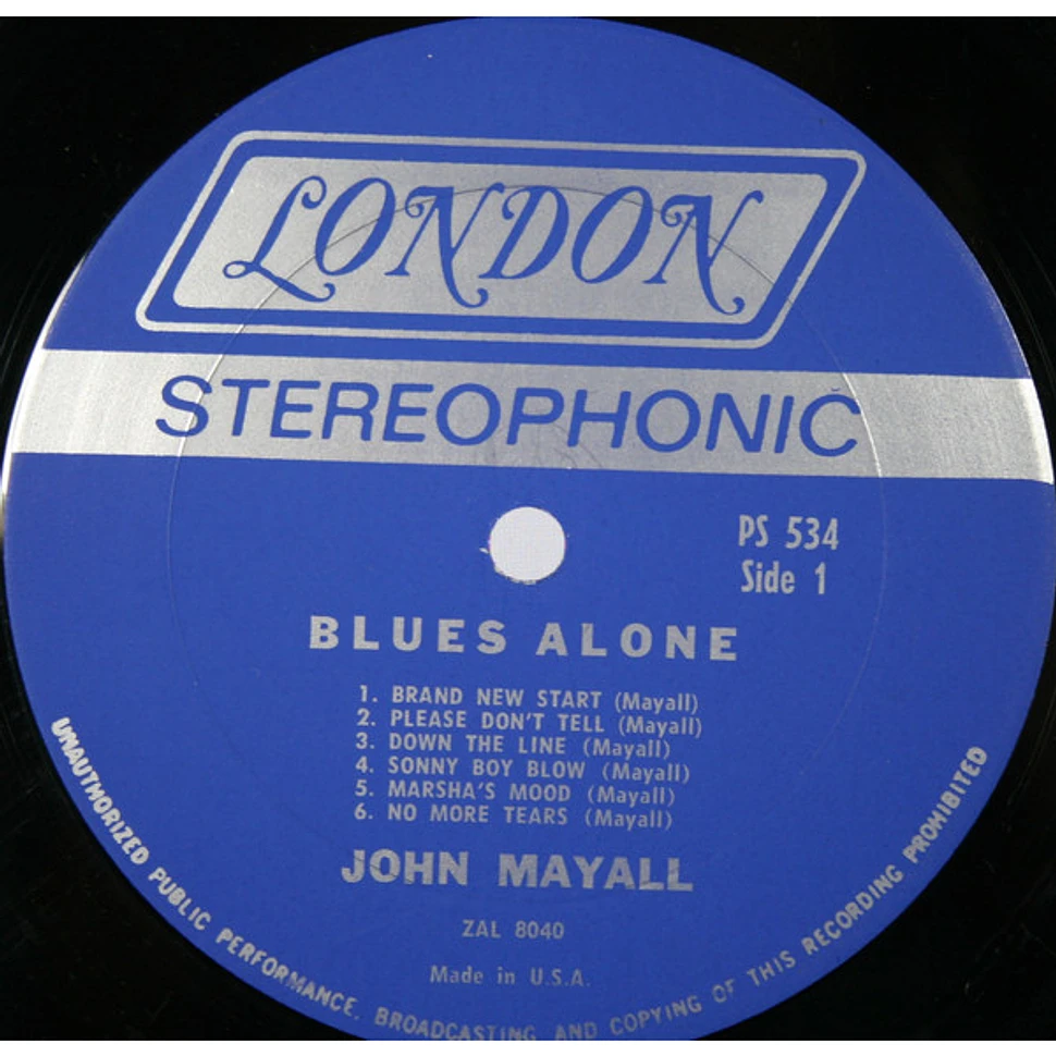 John Mayall - The Blues Alone