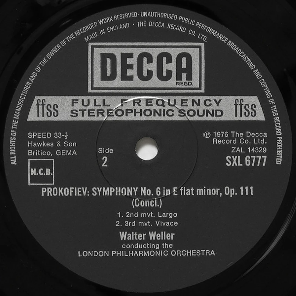 Sergei Prokofiev, London Philharmonic Orchestra, Walter Weller - Symphony No.6