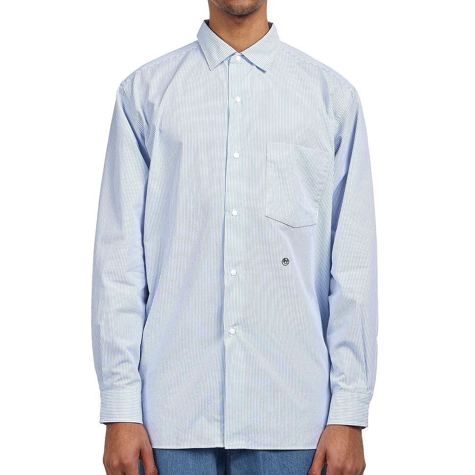 nanamica - Regular Collar Stripe Wind Shirt