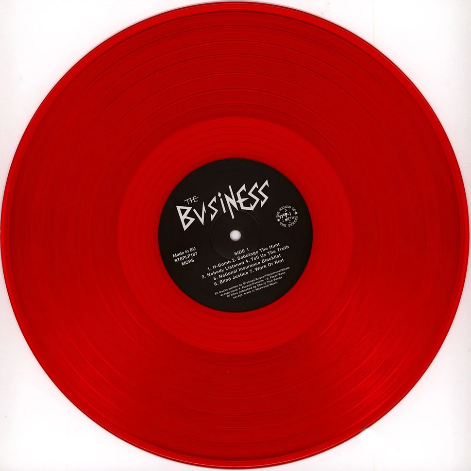 The Business - Smash The Disco's Red Vinyl Edtion