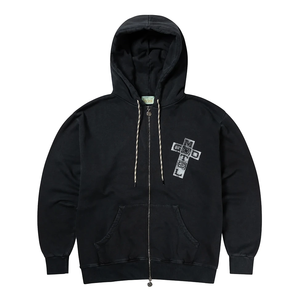 Aries - Faded God Town Zip Through Hoodie