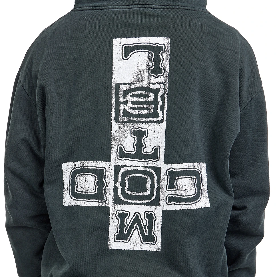 Aries - Faded God Town Zip Through Hoodie