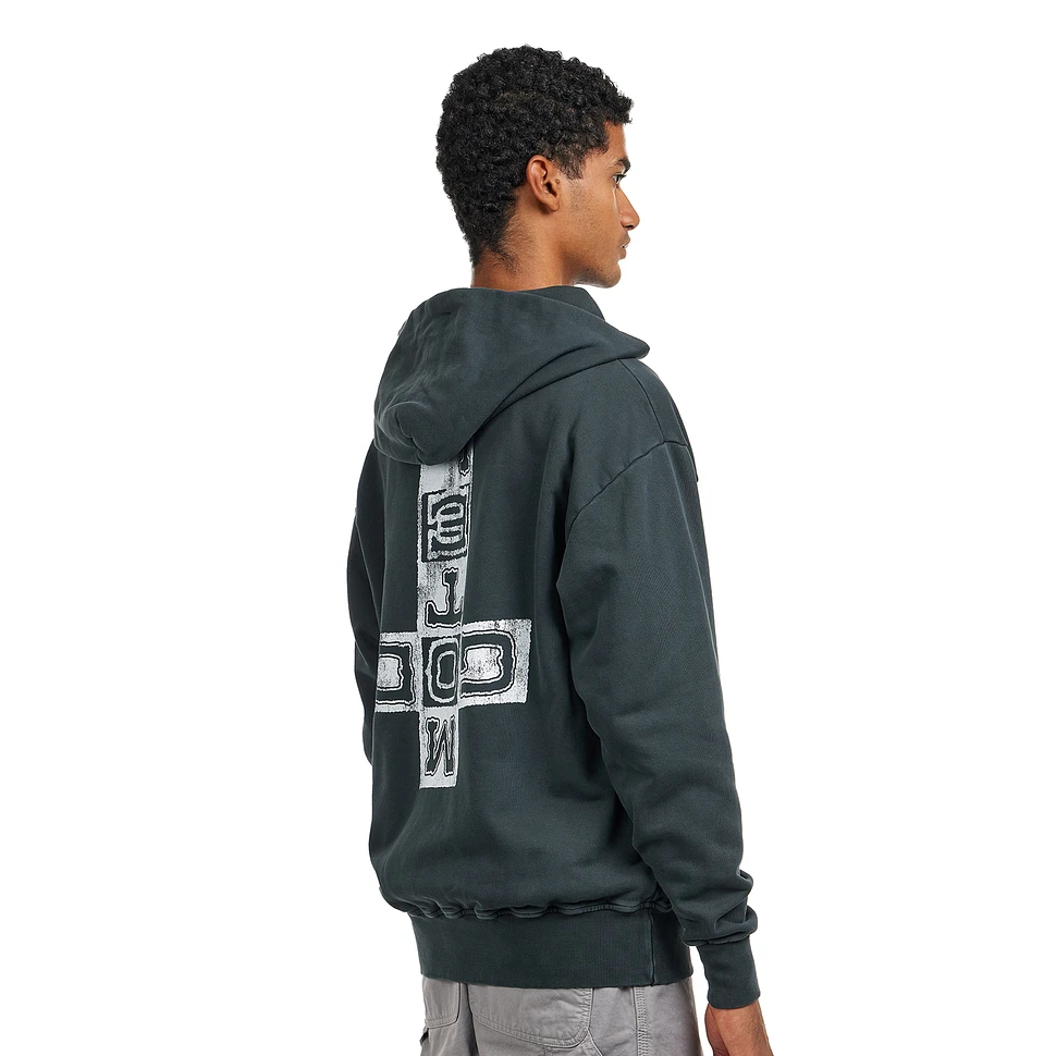Aries - Faded God Town Zip Through Hoodie