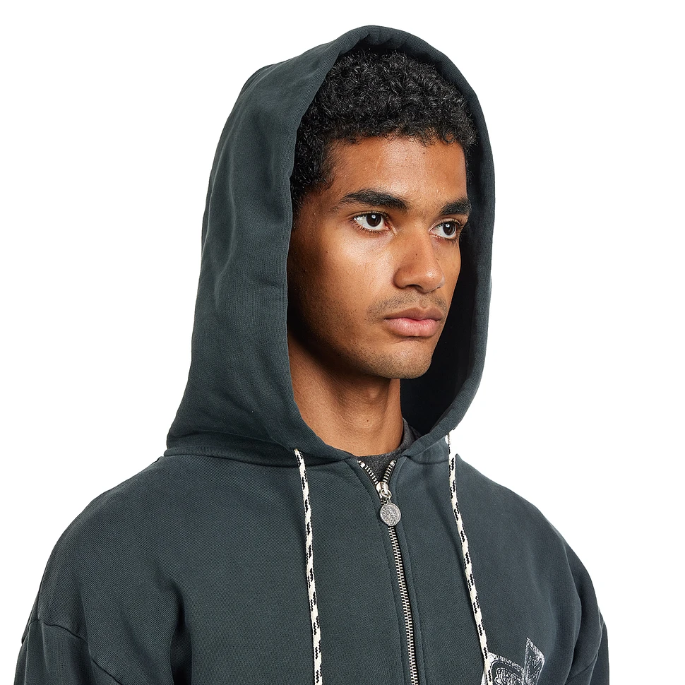 Aries - Faded God Town Zip Through Hoodie
