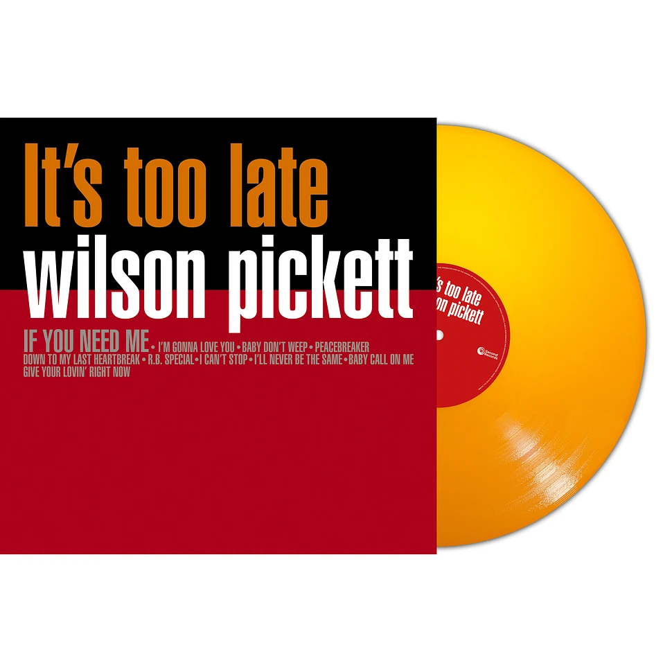 Wilson Pickett - It's Too Late Orange Vinyl Edition