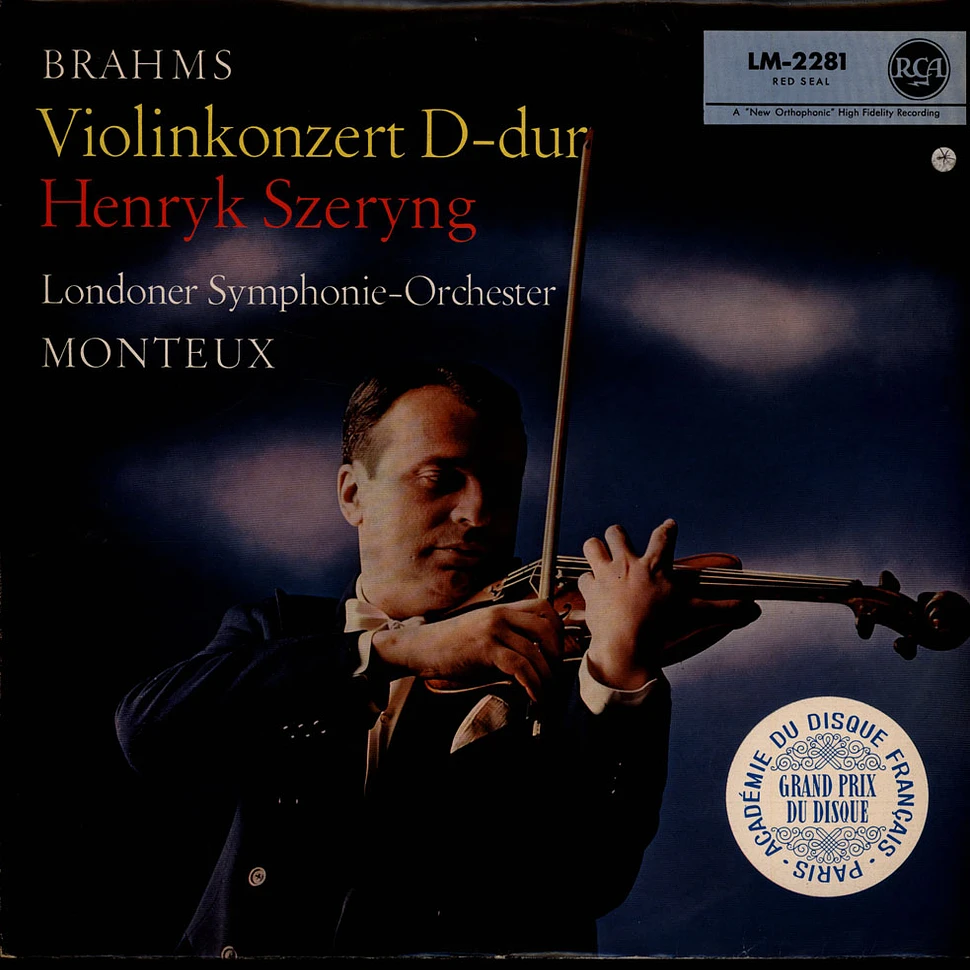 Johannes Brahms - Henryk Szeryng, Pierre Monteux, The London Symphony Orchestra - Violin Concerto In D, Op.77