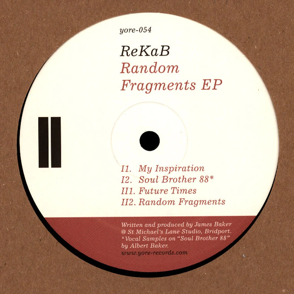 Rekab - Random Fragments EP