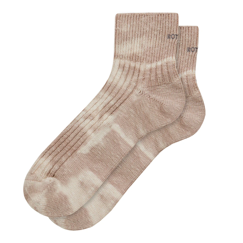 ROTOTO - Tie Dye Ribbed Ankle Socks