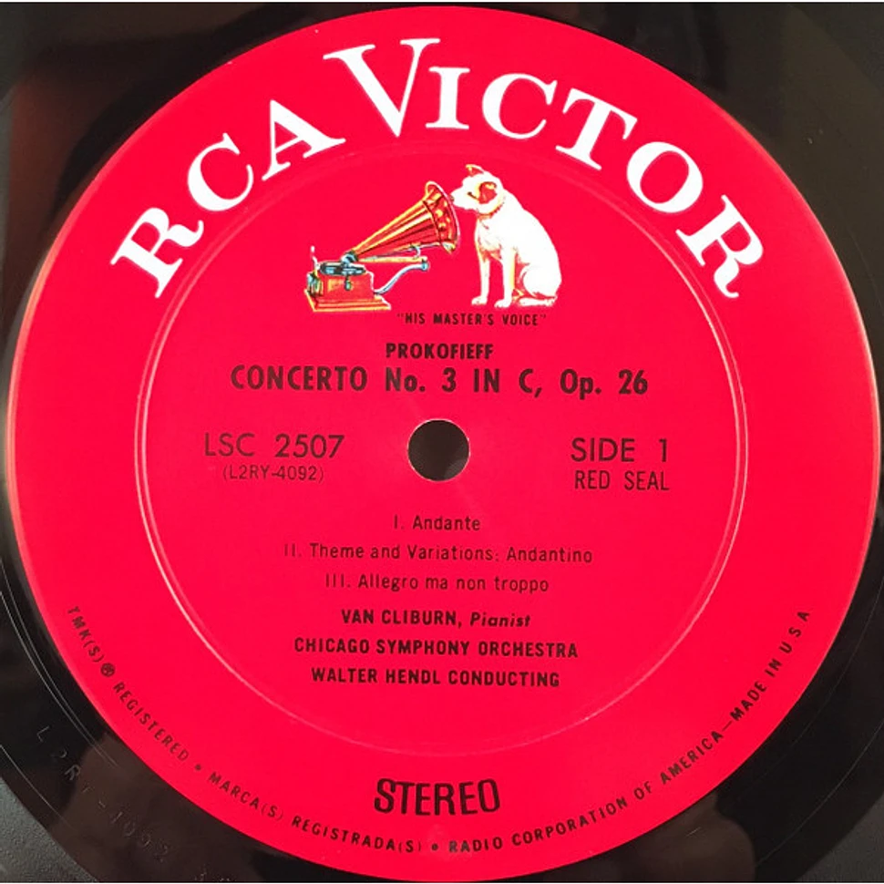 Van Cliburn, Chicago Symphony Orchestra, Walter Hendl, Sergei Prokofiev / Edward MacDowell - Prokofieff Concerto No. 3 / MacDowell Concerto No. 2