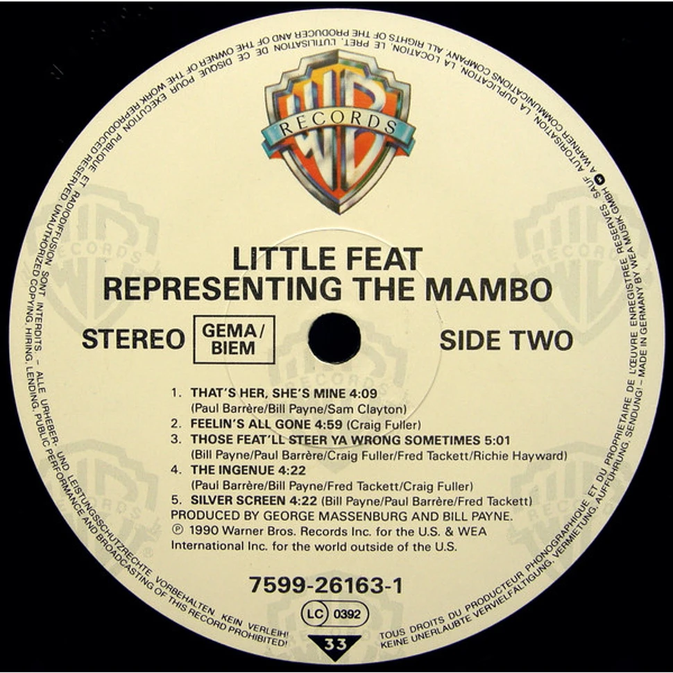 Little Feat - Representing The Mambo