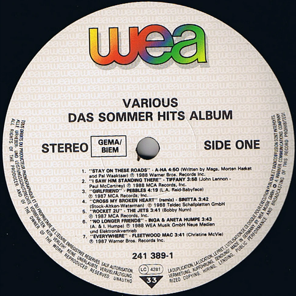 V.A. - Das Sommer Hits Album