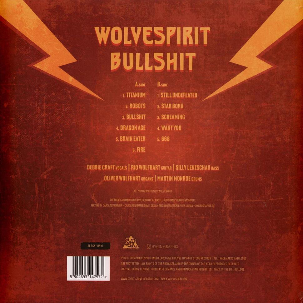 Wolvespirit - Bullshit Black Vinyl Edition