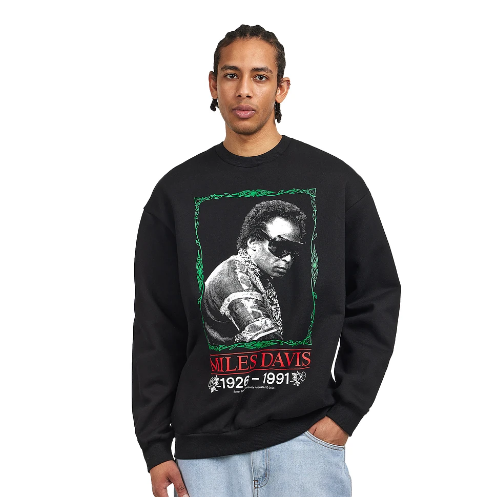 Butter Goods x Miles Davis - Thanks Crewneck