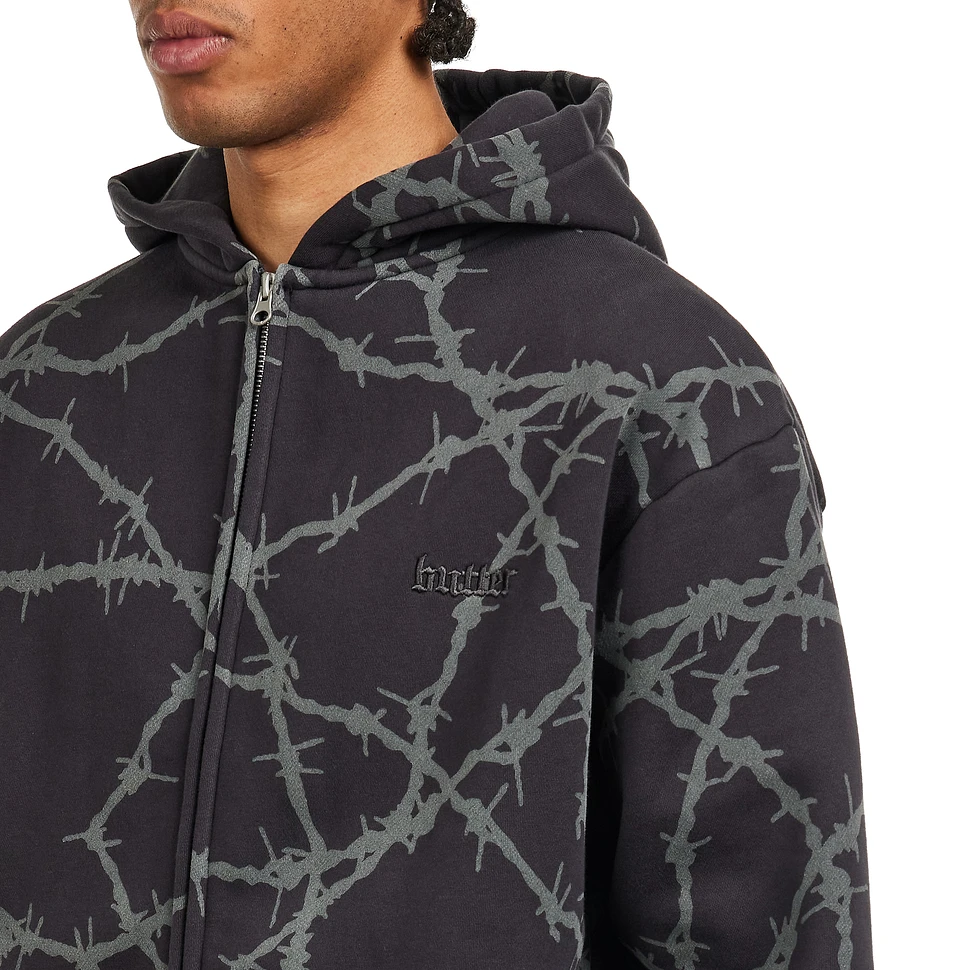 Butter Goods - Wired Zip-Thru Hood (Charcoal) | HHV