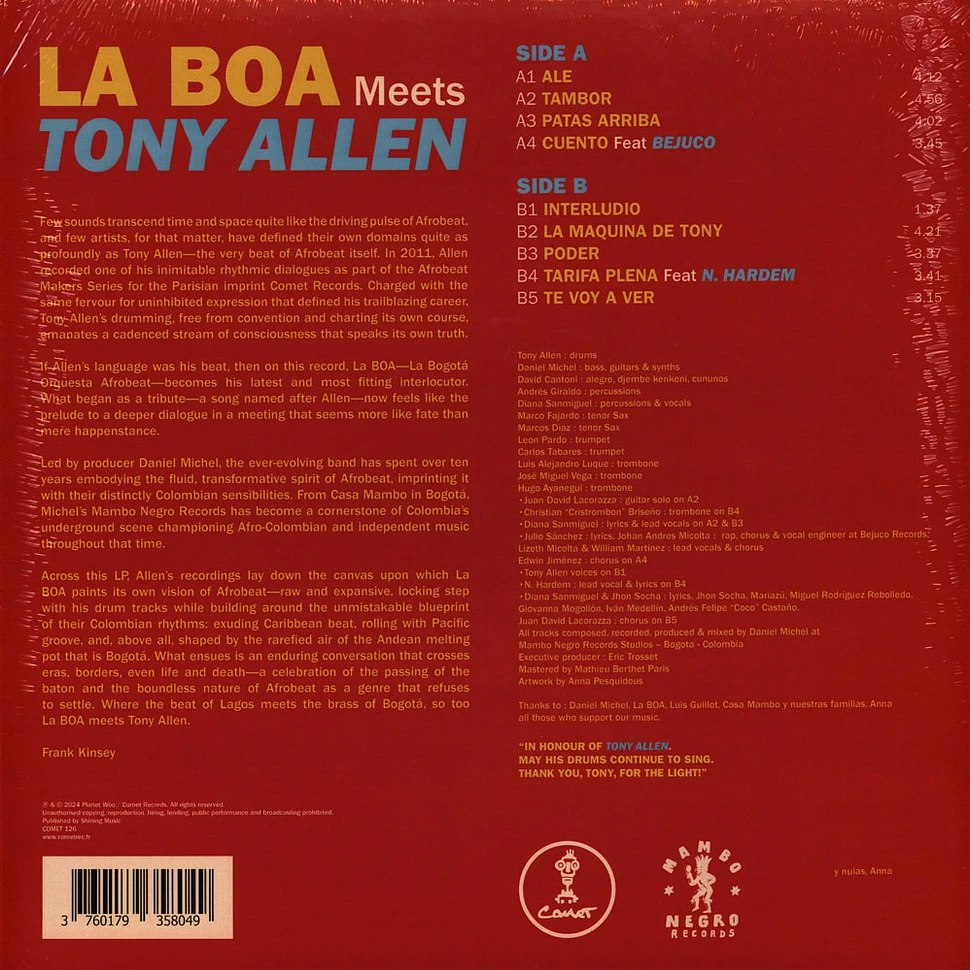 Tony Allen & La Boa - La Boa Meets Tony Allen