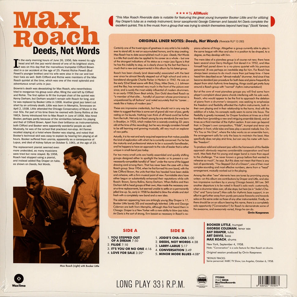 Max Roach - Deeds Not Words