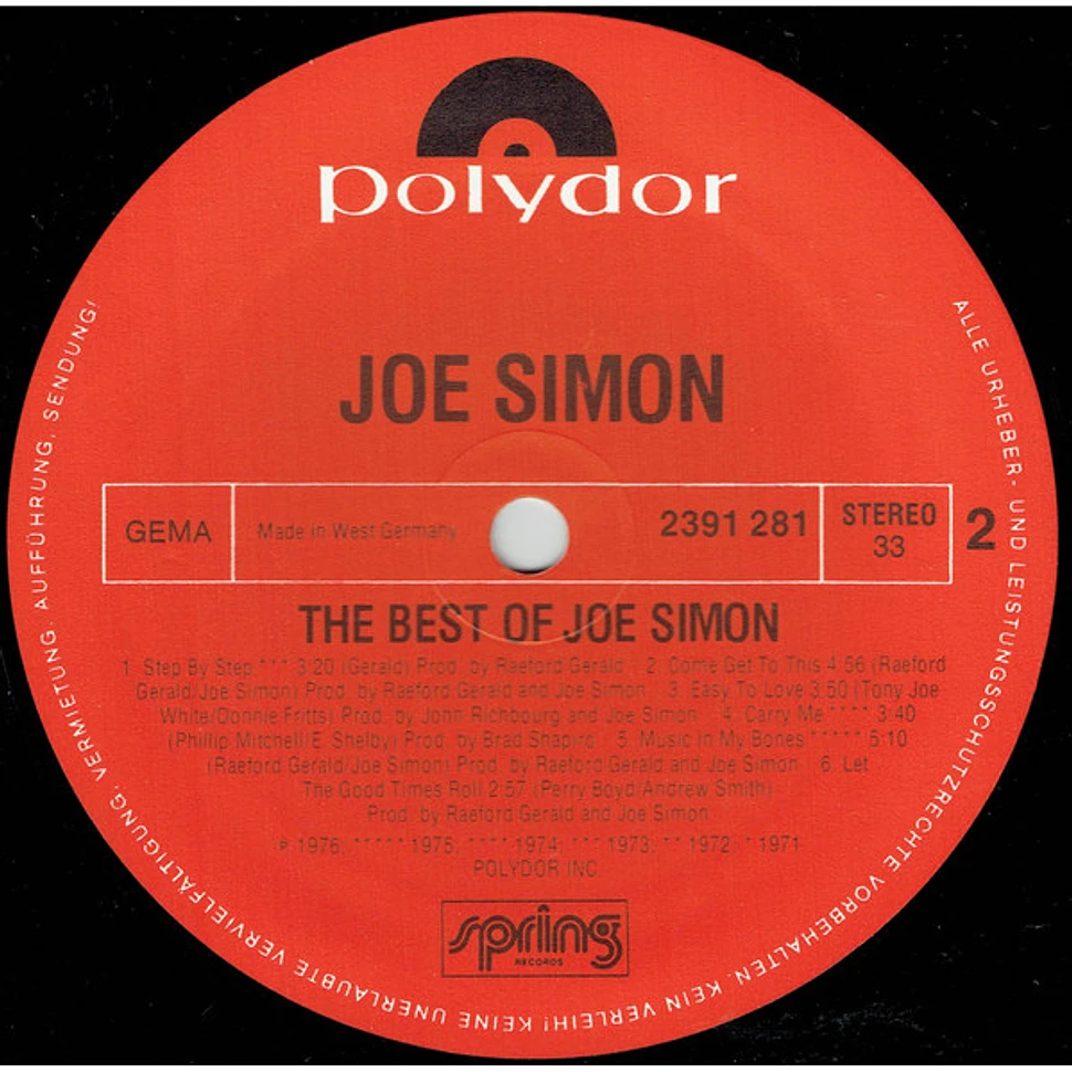 Joe Simon - The Best Of