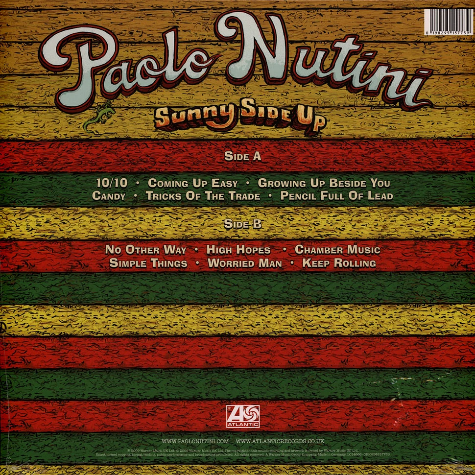 Nutini Paolo - Sunny Side Up