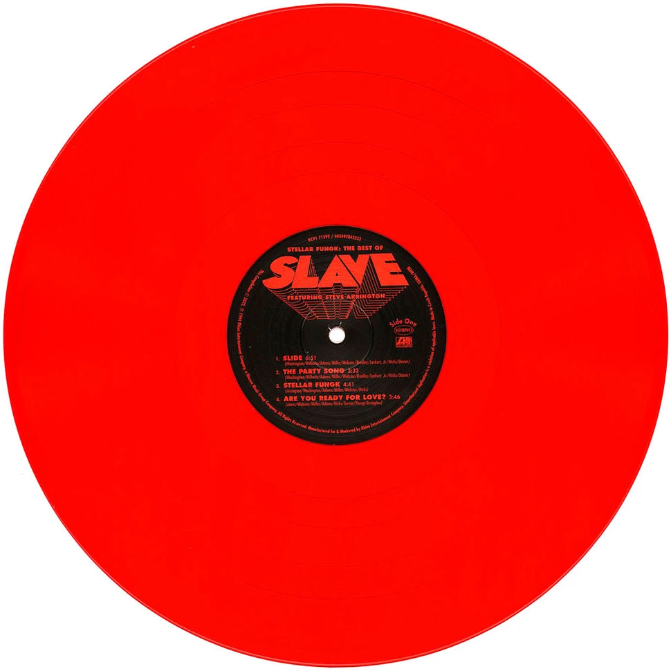 Slave Feat Arrington Steve - Stellar Fungk The Best Of Slave Feat Steve Arrington Red Vinyl