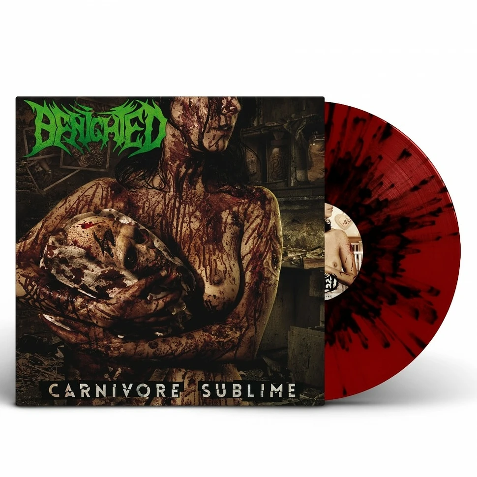 Benighted - Carnivore Sublime Red & Black Splatter Vinyl Edition