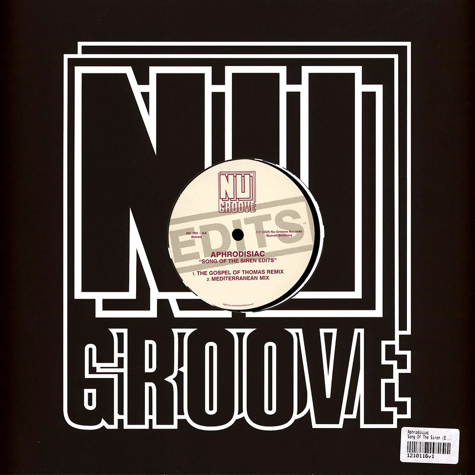 Aphrodisiac - Song Of The Siren (Edits) - Vinyl 12