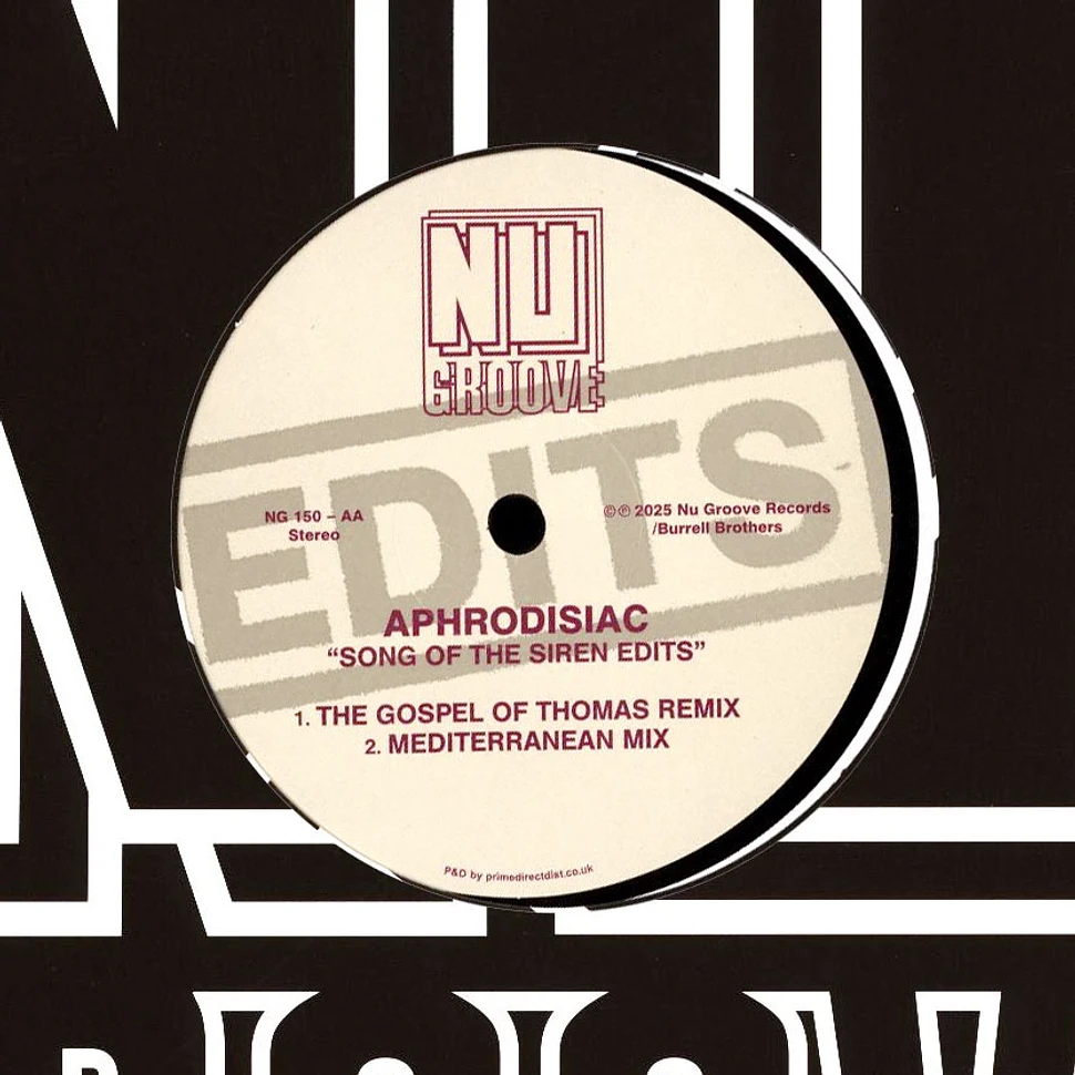 Aphrodisiac - Song Of The Siren (Edits) - Vinyl 12