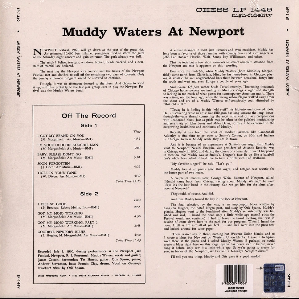 Muddy Waters - Muddy Waters At Newport 1960